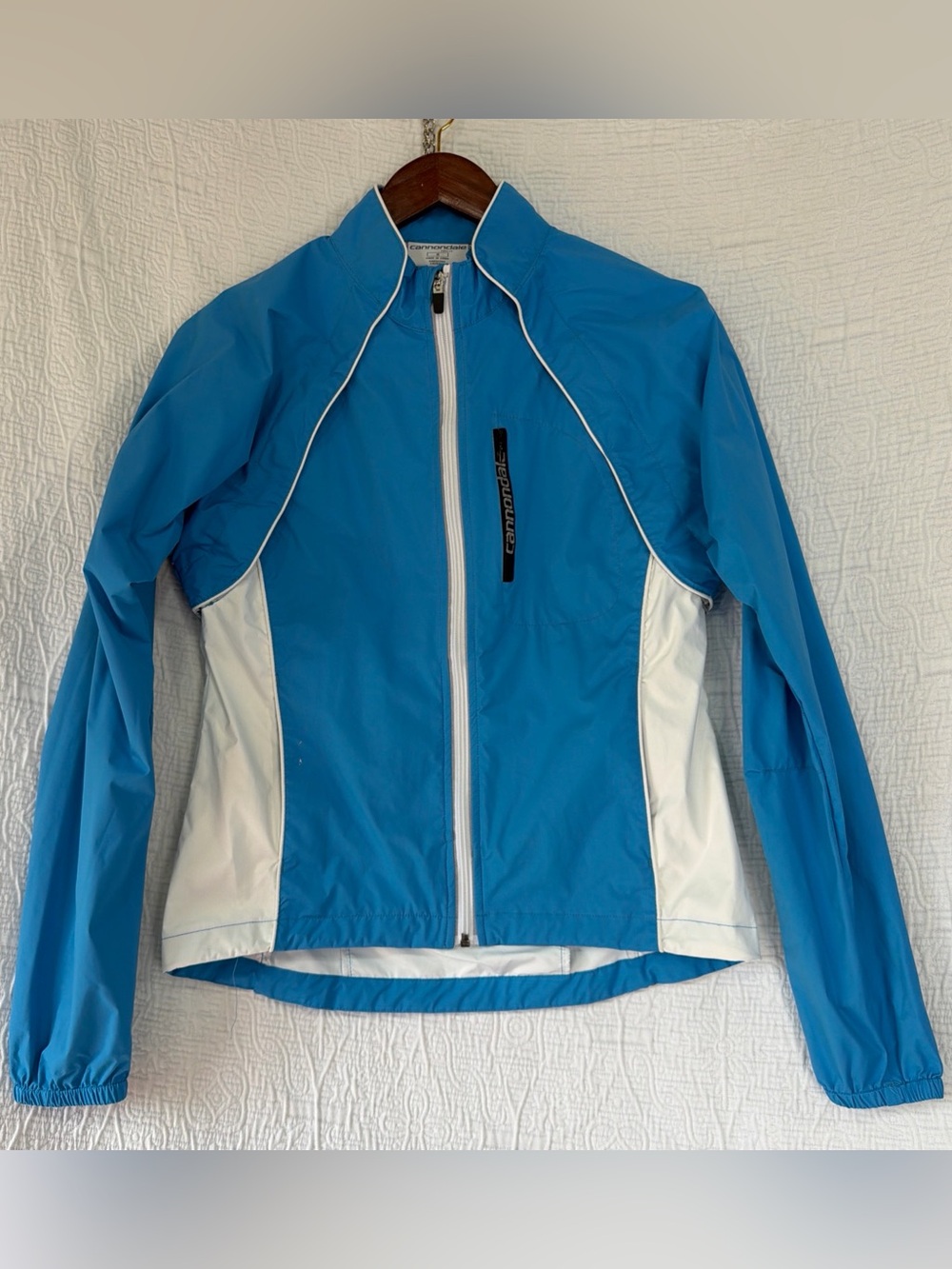 Cannondale Feel It Rain Breathable Jacket S Convertable Vest Long Sleeve Blue